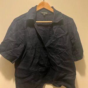 J. Crew Dark Blue Casual Shirt